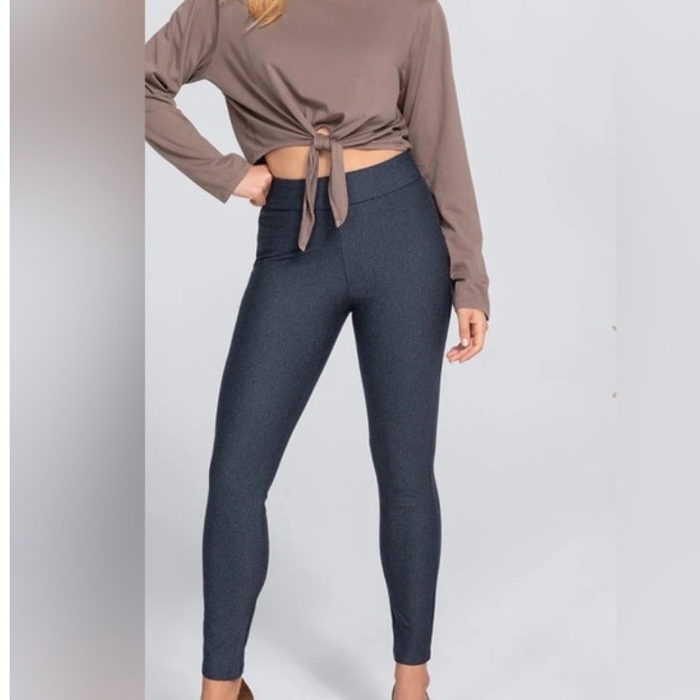 Honeylove EverReady Pant Blue Smoothing Pull On Pants Women's Size Small NEW
